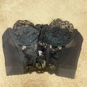 Black lace bustier, 34a